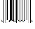 Barcode Image for UPC code 040720000058