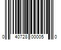 Barcode Image for UPC code 040728000050