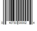 Barcode Image for UPC code 040730000024