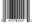 Barcode Image for UPC code 040737000072