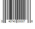 Barcode Image for UPC code 040740000076