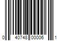 Barcode Image for UPC code 040748000061