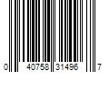 Barcode Image for UPC code 040758314967