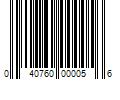 Barcode Image for UPC code 040760000056