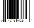 Barcode Image for UPC code 040773072217