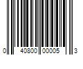 Barcode Image for UPC code 040800000053