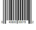 Barcode Image for UPC code 040800000152