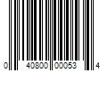 Barcode Image for UPC code 040800000534