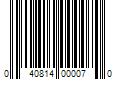 Barcode Image for UPC code 040814000070