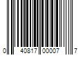 Barcode Image for UPC code 040817000077