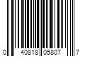 Barcode Image for UPC code 040818058077