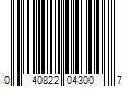 Barcode Image for UPC code 040822043007