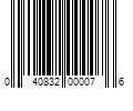 Barcode Image for UPC code 040832000076