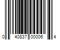 Barcode Image for UPC code 040837000064