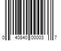 Barcode Image for UPC code 040840000037