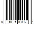 Barcode Image for UPC code 040871000051