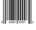 Barcode Image for UPC code 040881000072