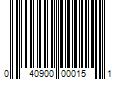 Barcode Image for UPC code 040900000151