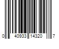 Barcode Image for UPC code 040933143207