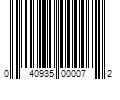 Barcode Image for UPC code 040935000072