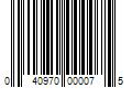 Barcode Image for UPC code 040970000075