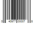 Barcode Image for UPC code 040977000078