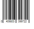 Barcode Image for UPC code 0409803399722