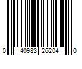 Barcode Image for UPC code 040983262040