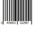 Barcode Image for UPC code 0409903022551