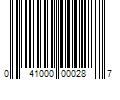 Barcode Image for UPC code 041000000287