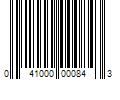 Barcode Image for UPC code 041000000843