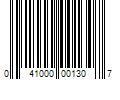 Barcode Image for UPC code 041000001307