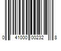 Barcode Image for UPC code 041000002328