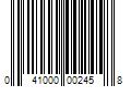 Barcode Image for UPC code 041000002458