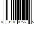 Barcode Image for UPC code 041000002755