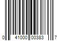 Barcode Image for UPC code 041000003837