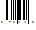 Barcode Image for UPC code 041000004803