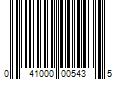 Barcode Image for UPC code 041000005435