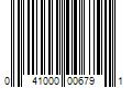 Barcode Image for UPC code 041000006791