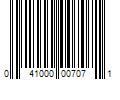 Barcode Image for UPC code 041000007071