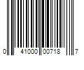 Barcode Image for UPC code 041000007187