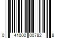 Barcode Image for UPC code 041000007828