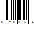 Barcode Image for UPC code 041000007866