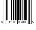 Barcode Image for UPC code 041000008405