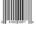 Barcode Image for UPC code 041000009778