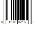 Barcode Image for UPC code 041000022357