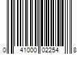 Barcode Image for UPC code 041000022548