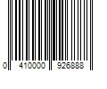 Barcode Image for UPC code 0410000926888