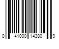 Barcode Image for UPC code 041000143809