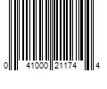 Barcode Image for UPC code 041000211744